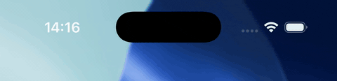 A delivery activity on iOS